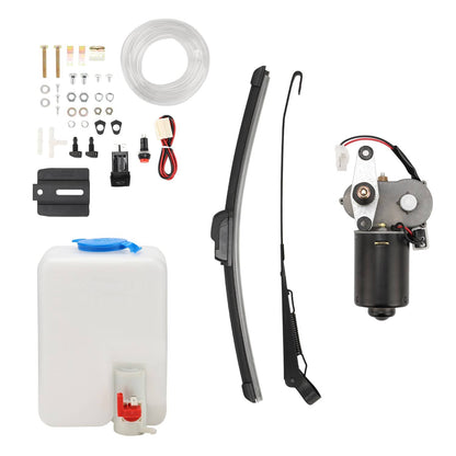 Solidspare 12V Electric Windshield Wiper Motor UTV Kit For Polaris Ranger RZR Honda Pioneer