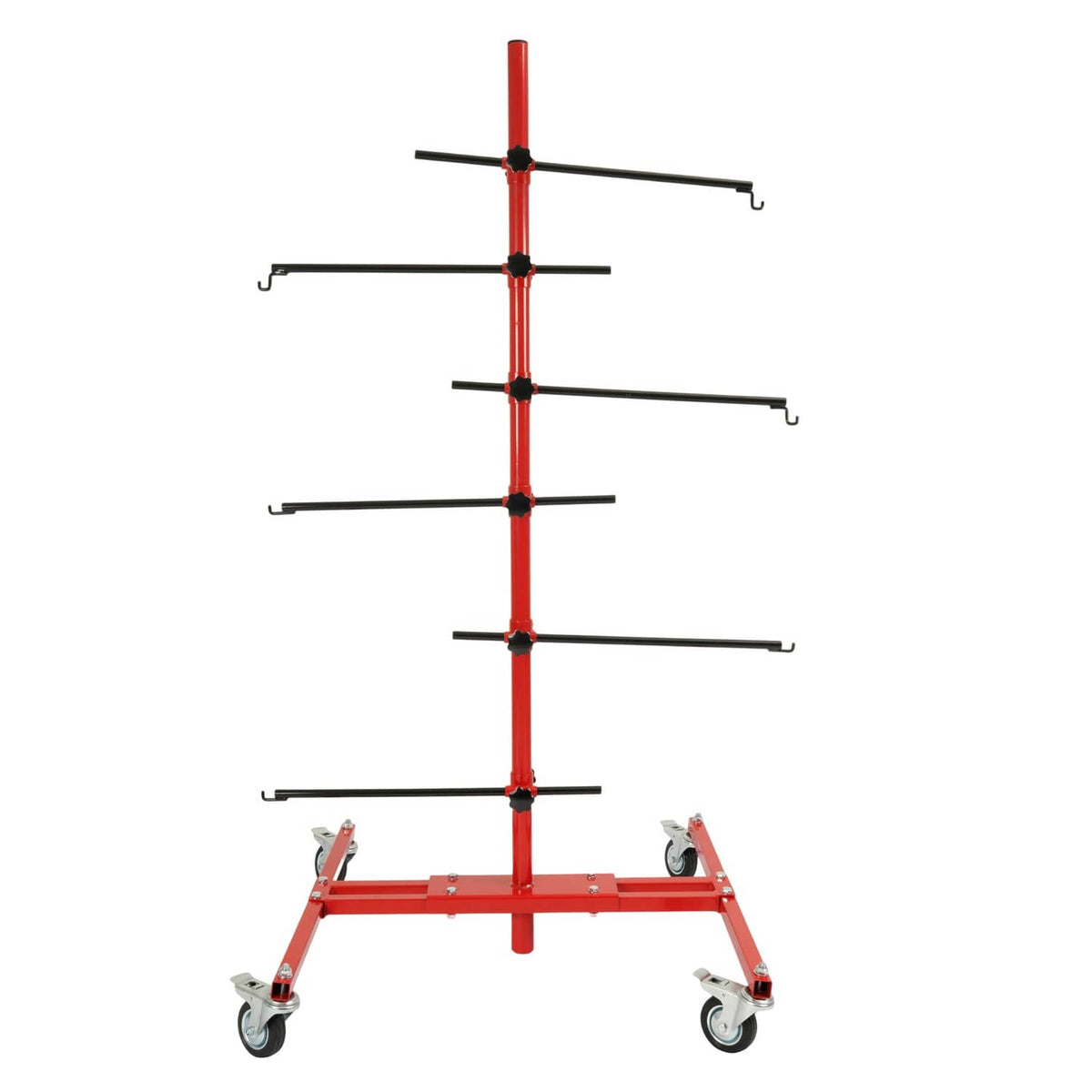 Solid Spare Powder Coated Adjustable Tree Paint Stand For Autobody Door Fender Panel