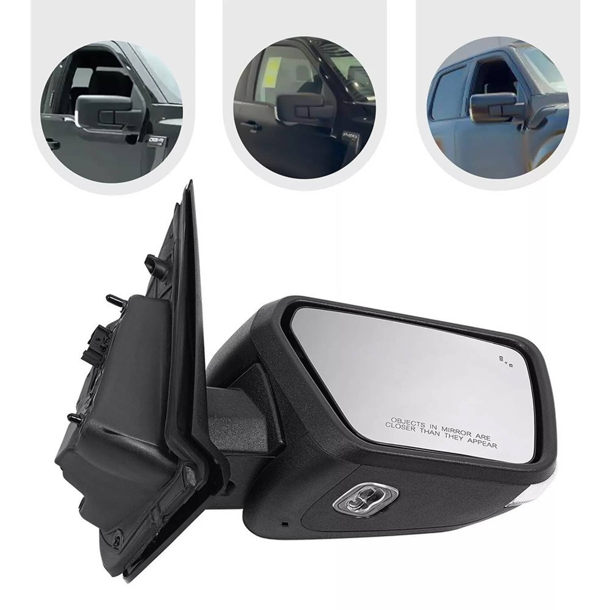 Solidspare Passenger/Right Side Mirror Power Heated Blind Spot For 2021-2023 Ford F150