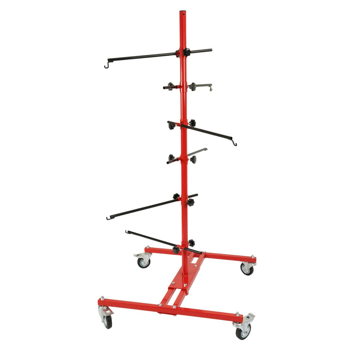 Solid Spare Powder Coated Adjustable Tree Paint Stand For Autobody Door Fender Panel