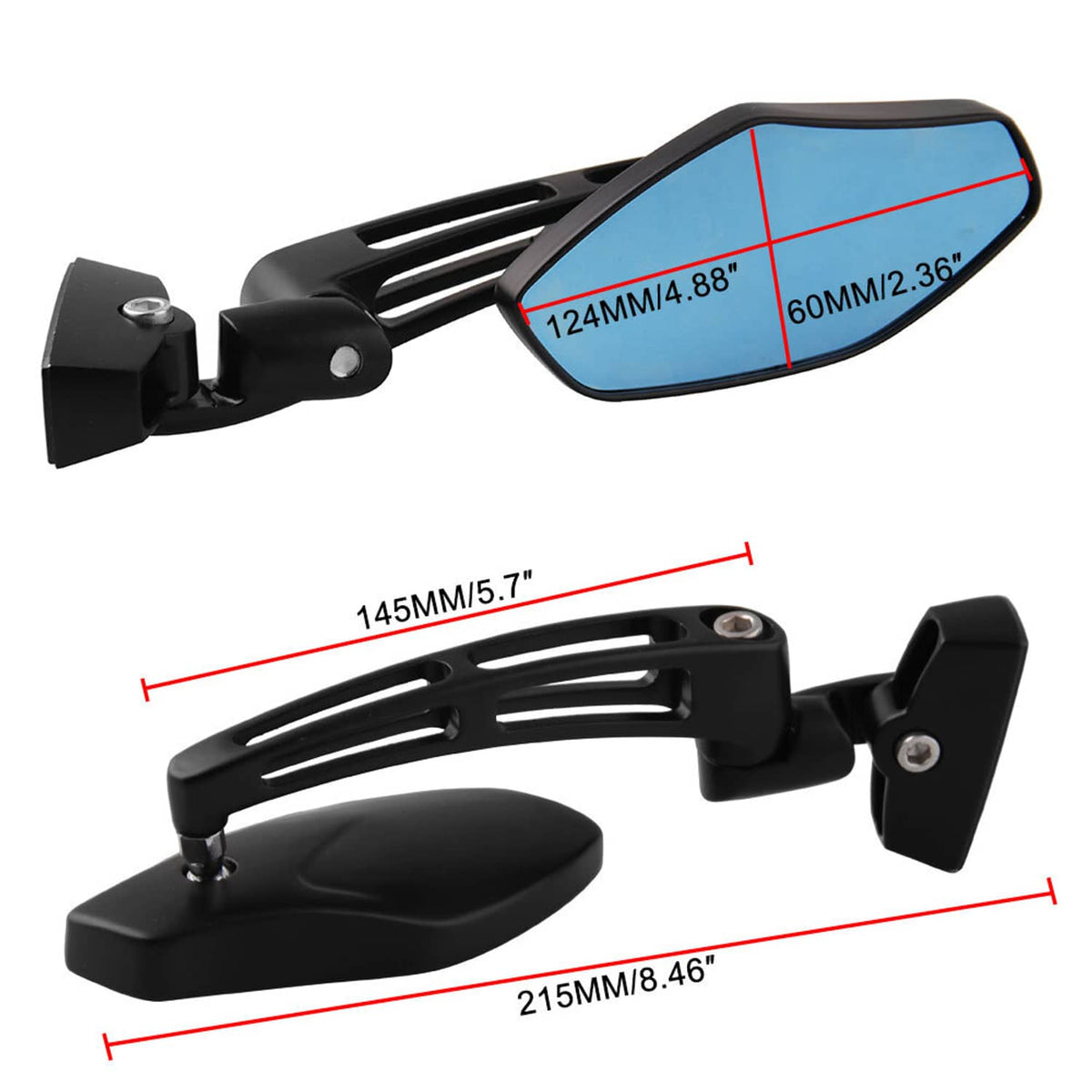 Solidspare For Suzuki GSX1300R Hayabusa 1999-2023 Motorcycle Rearview Side Racing Mirrors