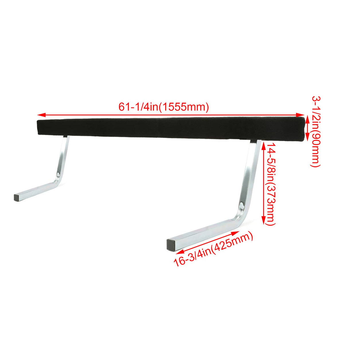 Solidspare Adjustable Boat Trailer Bunk Board Guide-on 61" Feet Rail w/Brackets Kit