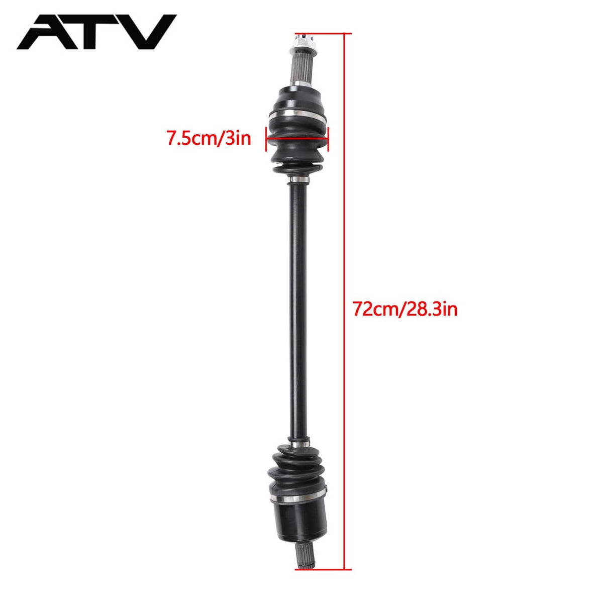 Solidspare 1333263 Front CV Axles Drive Shaft for Polaris RZR Trail S 4 900 XP General 1000