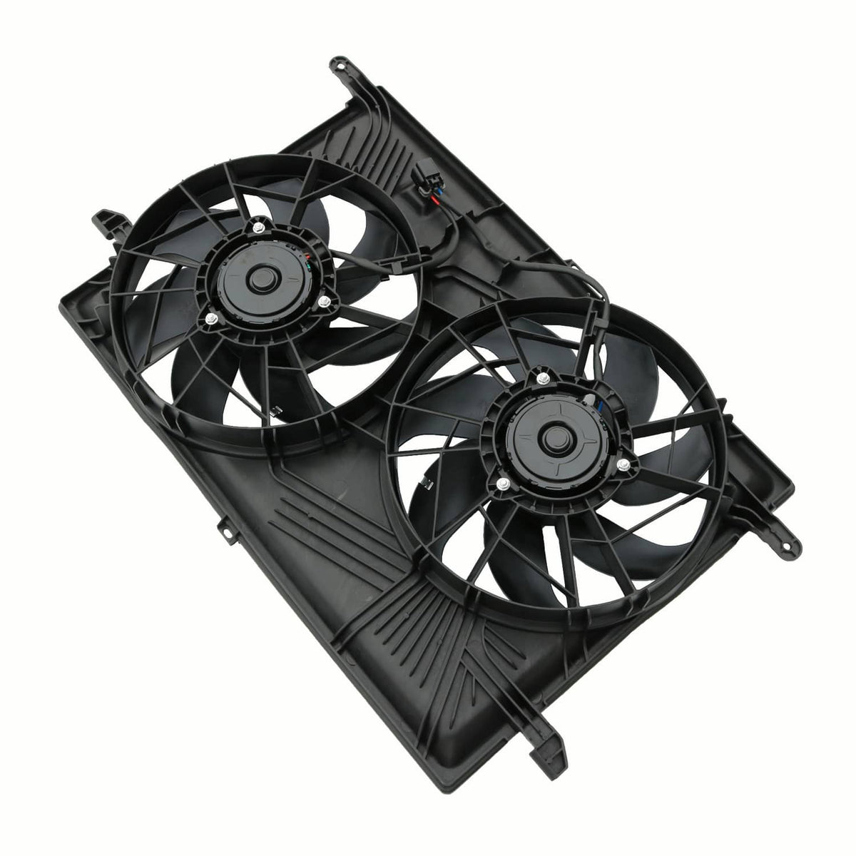 Solidspare Dual Radiator Cooling Fan Fits For 07-2017 GMC Acadia 2009-17 Chevrolet Traverse