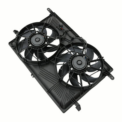 Solidspare Dual Radiator Cooling Fan Fits For 07-2017 GMC Acadia 2009-17 Chevrolet Traverse