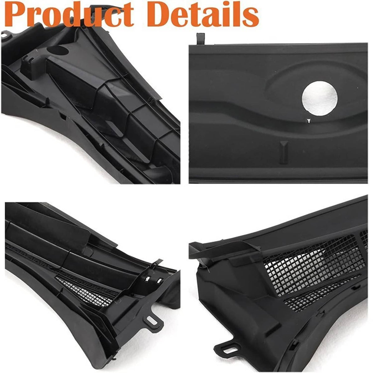 Solidspare Windshield Wiper Cowl Grille Vent Panel For 2014-2021 Toyota Tundra 557000C040