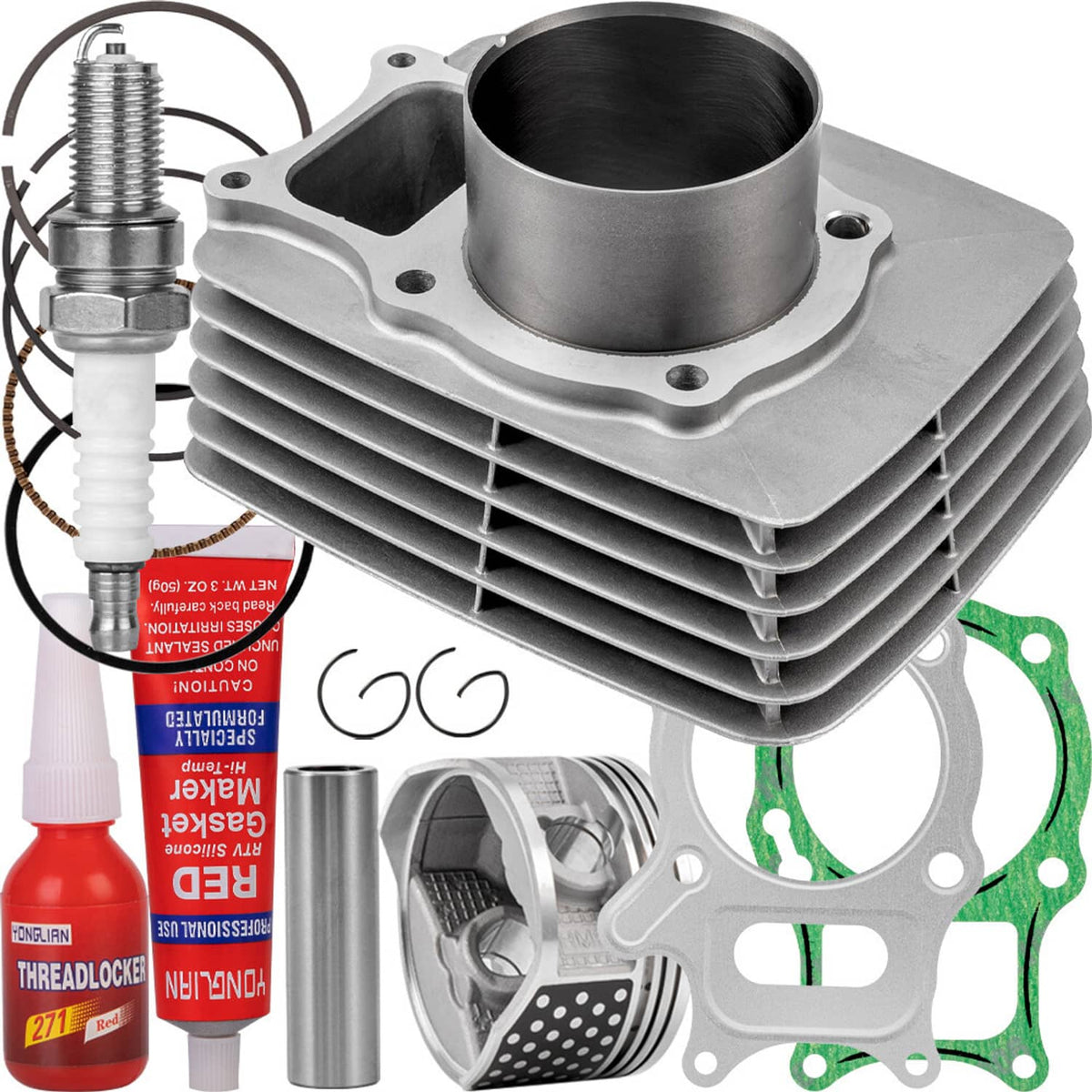 Solidspare 253.2cc Top End Kit w/ Cylinder For Honda Recon 250 TRX250TE TRX250TM TRX250