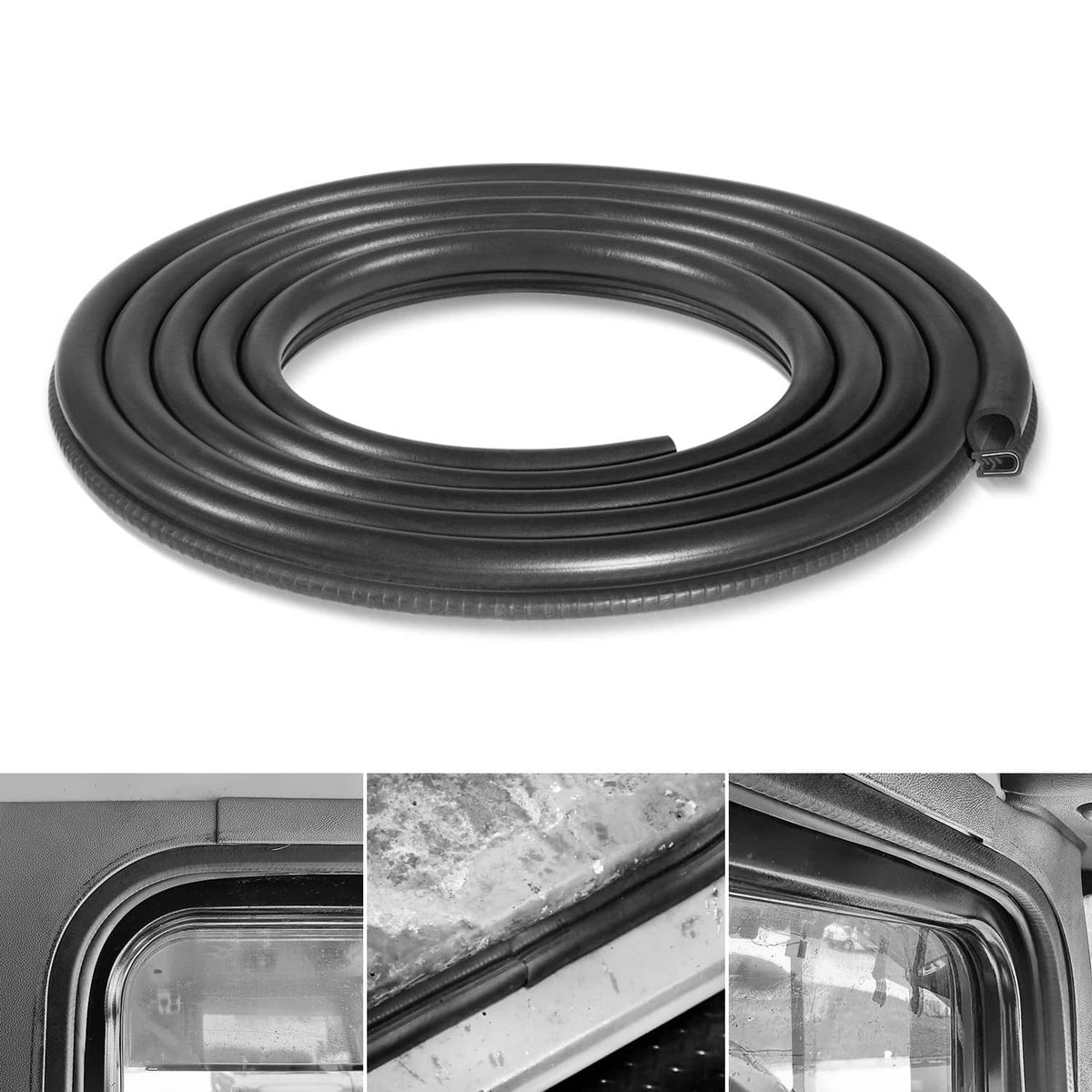 Solidspare R60-6001-650 Door Seal Weatherstrip 13ft for Peterbilt 377/359/370/380 1986-2007