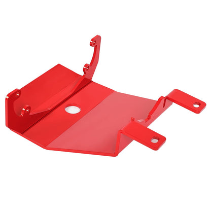 Solid Spare Front Skid Plate Red Steel For Jeep Wrangler 2018-23 / Gladiator 2020-23 RS62116