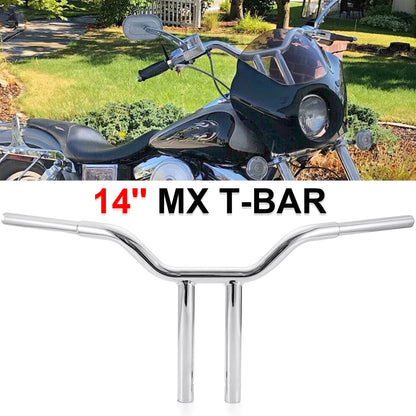 Solidspare Fit For Harley Softail Sportster Dyna Road King 14" Evil | MX-T Bars Handlebar