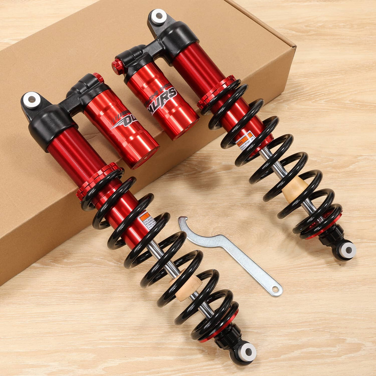 Solidspare 2PACK 460mm 18" Front Shocks For Polaris Ranger 570 900 1000/Crew Adjustable