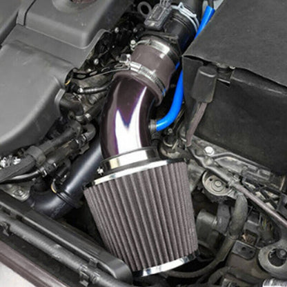 Solidspare Automotive 3" Universal Cold Air Intake Kit Induction Flow Pipe Kit Aluminium