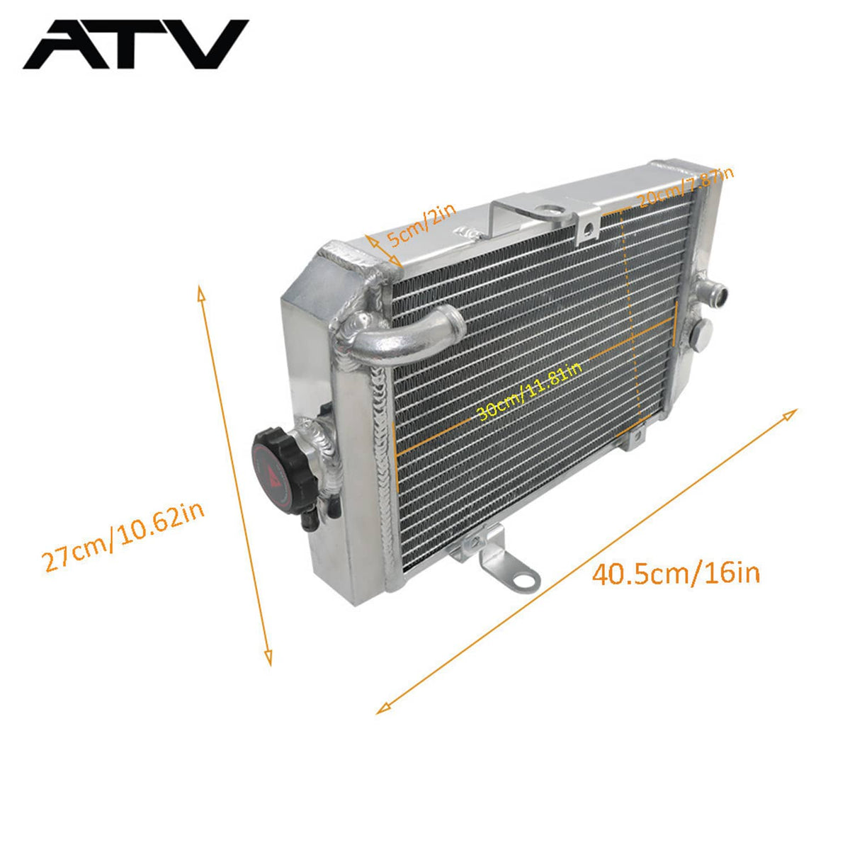 Solidspare For 2002-2005 Yamaha Raptor 660R Radiator 5LP-12461-10-001 Row 2002 2003 2004