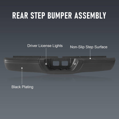 Solidspare For Toyota Tundra 2000-2006 Powder Coated Rear Step Bumper Complete Assembly