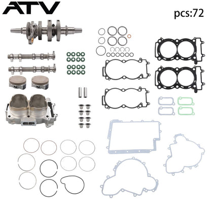 Solidspare Crankshaft Camshaft Cylinder Kit 3022278 For Polaris RZR 900 XP 2013-2014 93mm