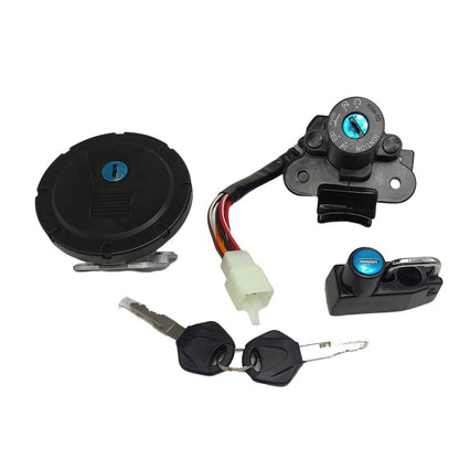 Solidspare Ignition Switch Fuel Gas Cap Lock Set For Kawasaki KLX250/250S/SF KLX125 KL250