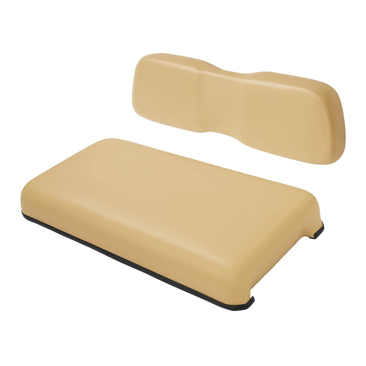Solidspare Front Seat Assembly Bottom&Back Cushion For Club Car DS 2000.5-UP Tan Golf Cart