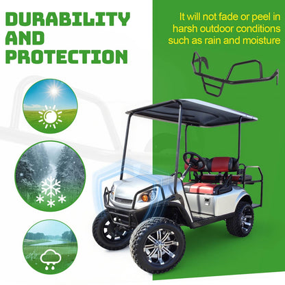 Solidspare Powder Coated Front Brush Guard For EZGO Express L4 S4 L6 S6 2012-Up Golf Cart