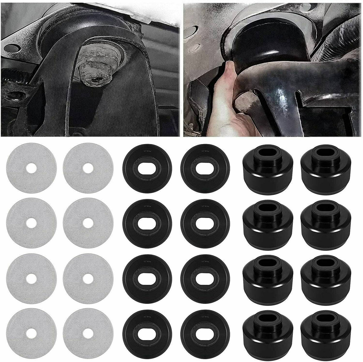 Solidspare 7-141 Body Cab Mount Bushing Kit For 99-14 Chevy Silverado GMC Sierra 1500/2500