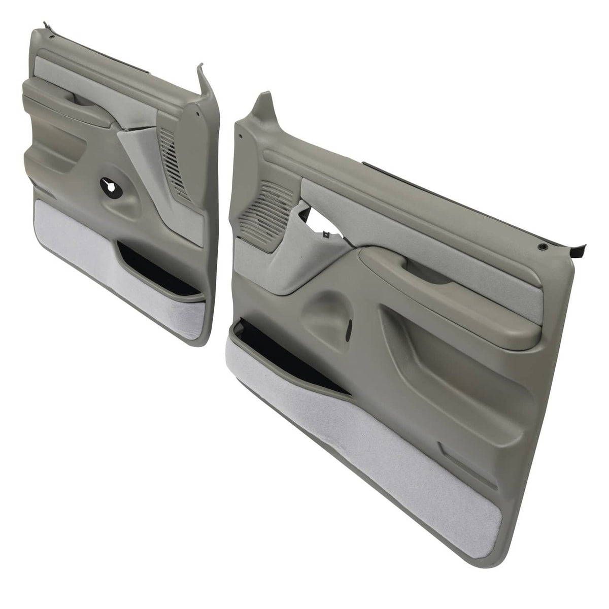Solid Spare For 1992-1997 Bronco F-150 F-250 F-350 Inner Door Panels Gray 2Dr Left&Right