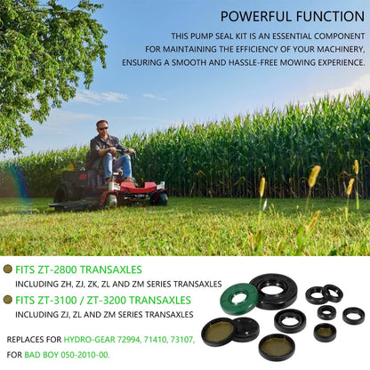 Solid Spare For Hydro-Gear 72994 Gear Transmission Seal Kit For ZT-2800, ZT-3100, ZT-3400