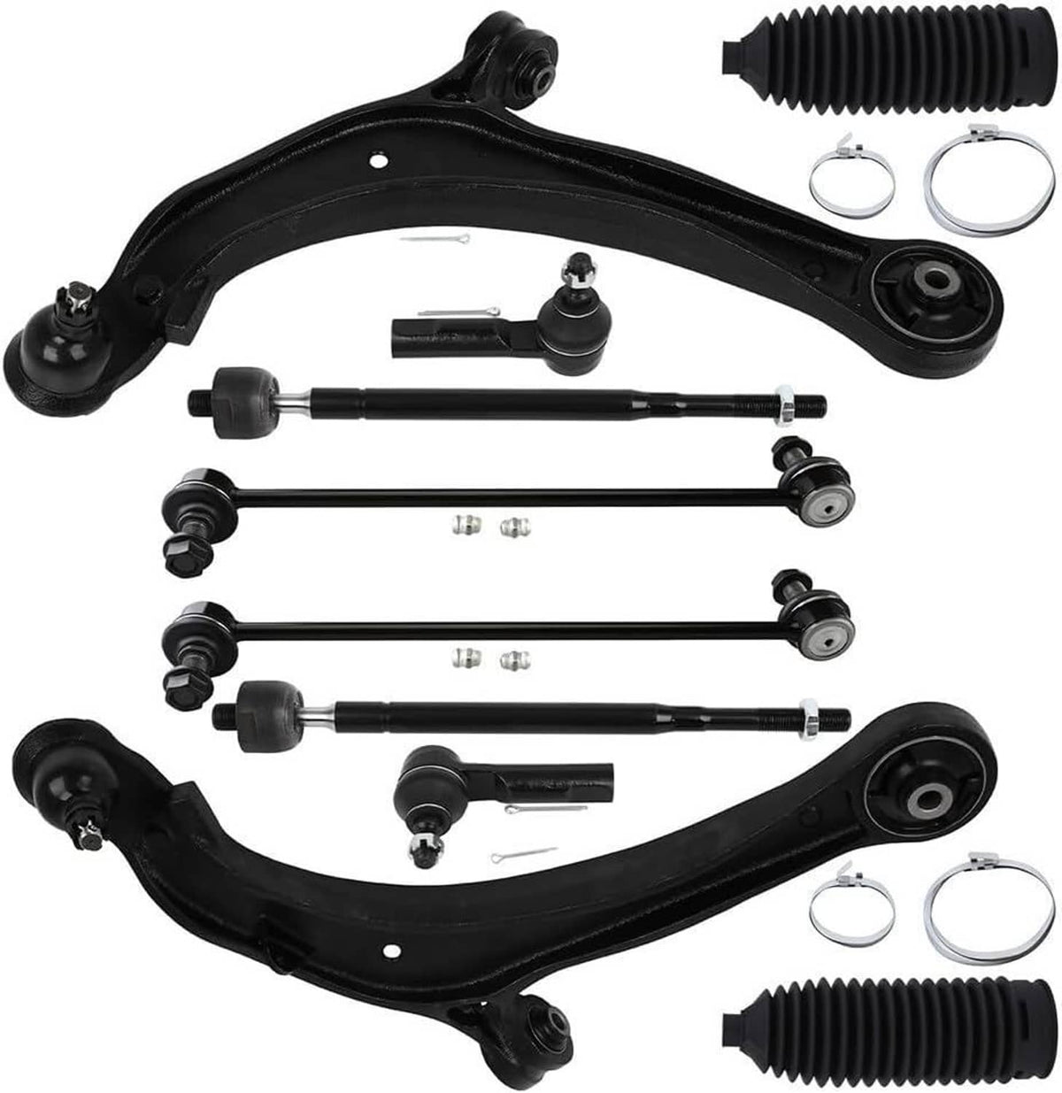 Solidspare New For 2011-17 Honda Odyssey Front Lower Control Arm Tie Rod End Suspension Kit