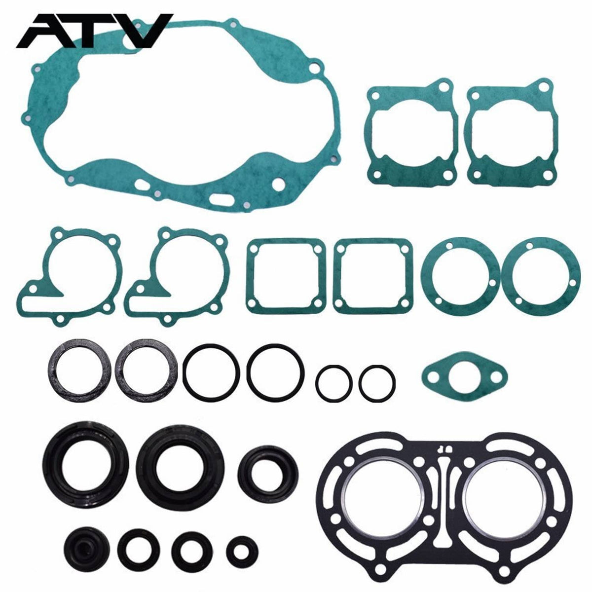 Solidspare Engine Gasket Set With Oil Seals Kit For 1987-2006 Yamaha Banshee YFZ350