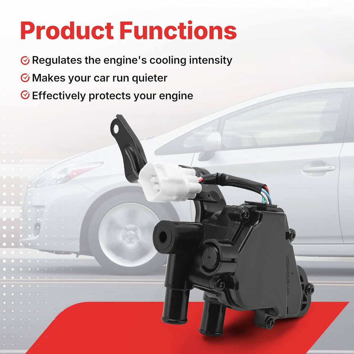 Solidspare Heater Coolant Control Valve 5Pin for 2004-2009 Toyota Prius 1.5L L4 16670-21010