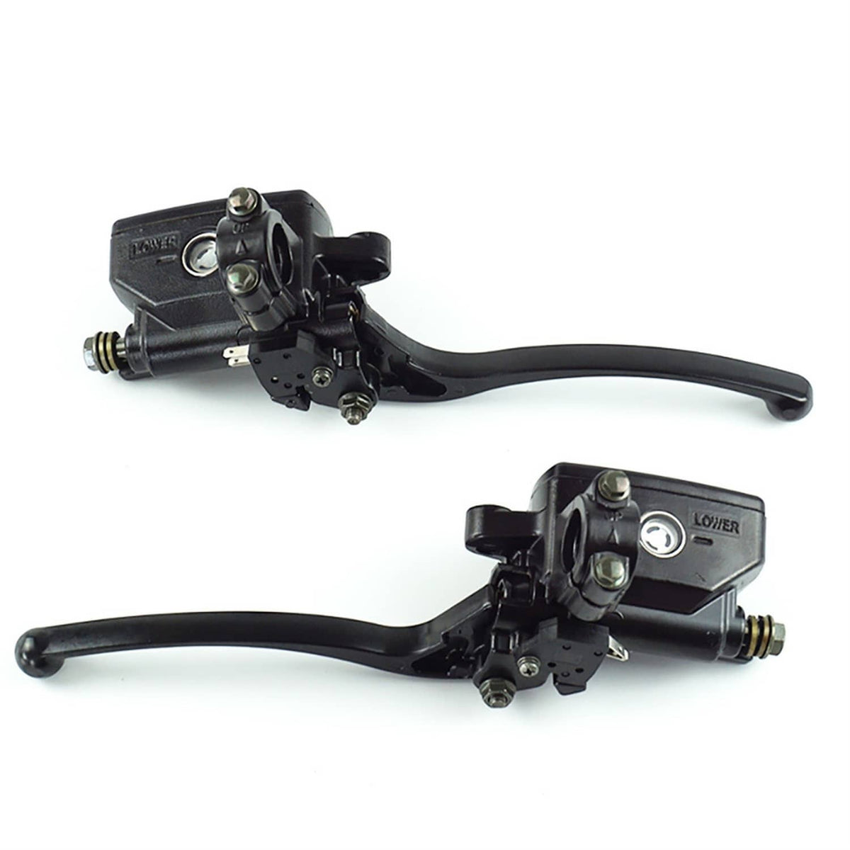Solidspare 7/8" Motorcycle Handlebar Hydraulic Brake Clutch Master Cylinder Lever (Black)