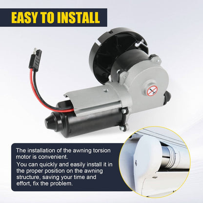 Solidspare Black 3317084.000U Motor Drive Fits Dometic 9200 Series RV Awning