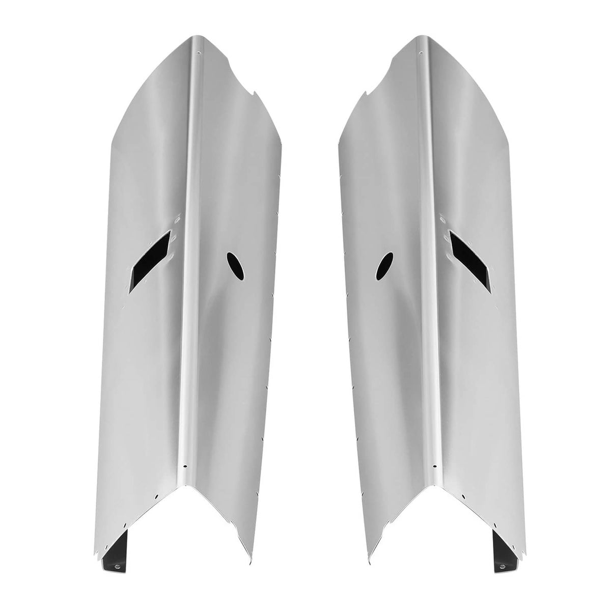 Solidspare Main Gear Leg Fairing LH+RH For Cessna 182Q 182R Aluminum Polishing Silvery