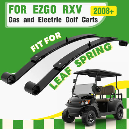 Solidspare Heavy Duty Golf Cart Rear Leaf Spring Kit (2 Leaf ) For EZGO RXV 2008+, Set of 2