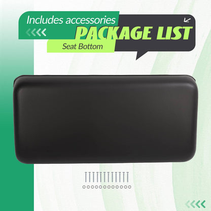 Solidspare Front Golf Cart Seat Bottom Cushion Assembly Black For Club Car DS 2000.5-up