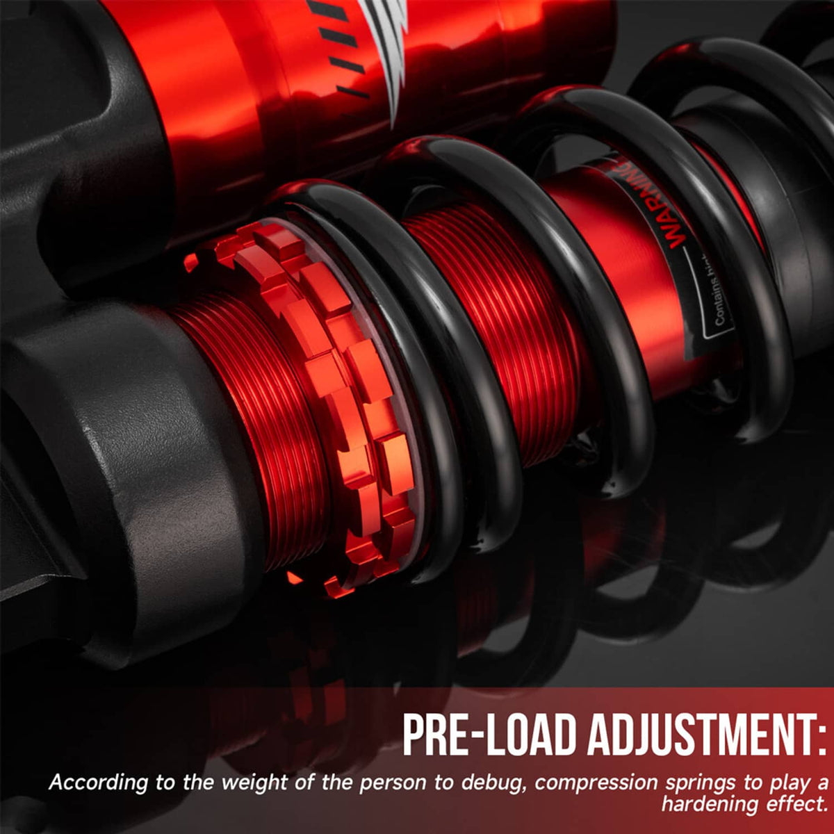 Solidspare 380mm Front Air Shocks Absorber For Polaris RZR 170 2009-2021 2010 2011 2012