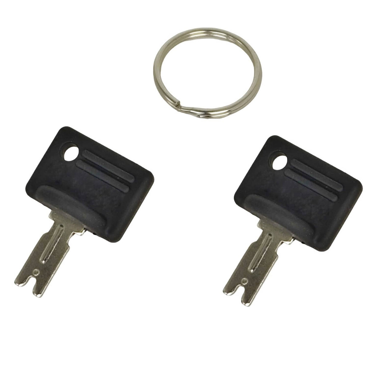 Solid Spare 2X Ignition Switch Key 166 107151-002 Fit for Crown Gradall Caterpillar Forklift