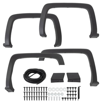 Solidspare Front & Rear Fender Flares Fit for Chevrolet Silverado 1500 2014-2018 Left Right