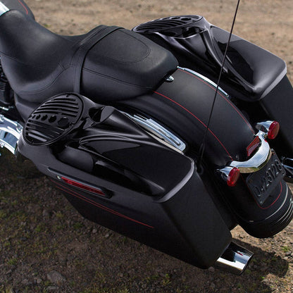 Solidspare ABS 8" Speaker Lids with Tweeter Port for HarleyTouring Models 2014-2023 New