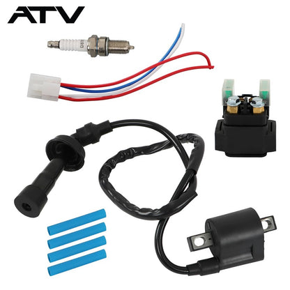 Solidspare Ignition Coil Starter Relay Solenoid For YAMAHA Grizzly 660 YFM660F 4x4 2001-08