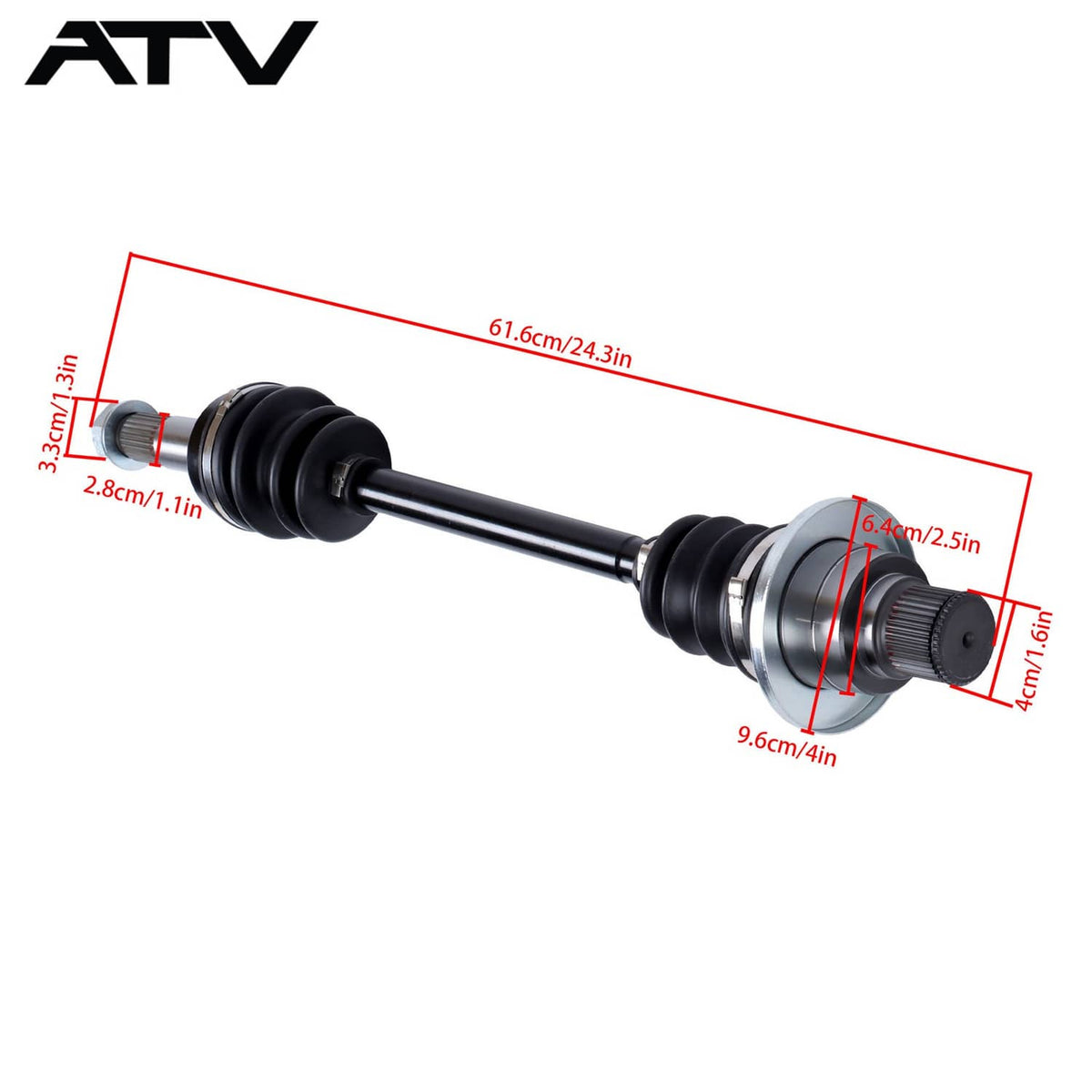 Solidspare Rear Left CV Axles Drive Shaft For Yamaha RHINO 450 YXR450F YXR450FA 2006-2009