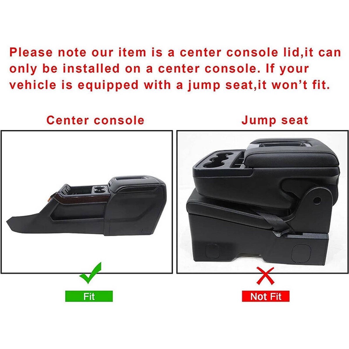 Solidspare New Leather Center Console Armrest Lid For 2015-2019 Chevrolet Tahoe  0227083AA