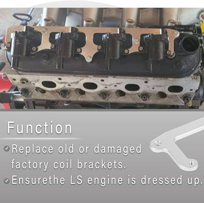 Solid Spare LS Truck Side Bolt Coil Bracket Engine Ignition Mount Valve Cover D585 19005218