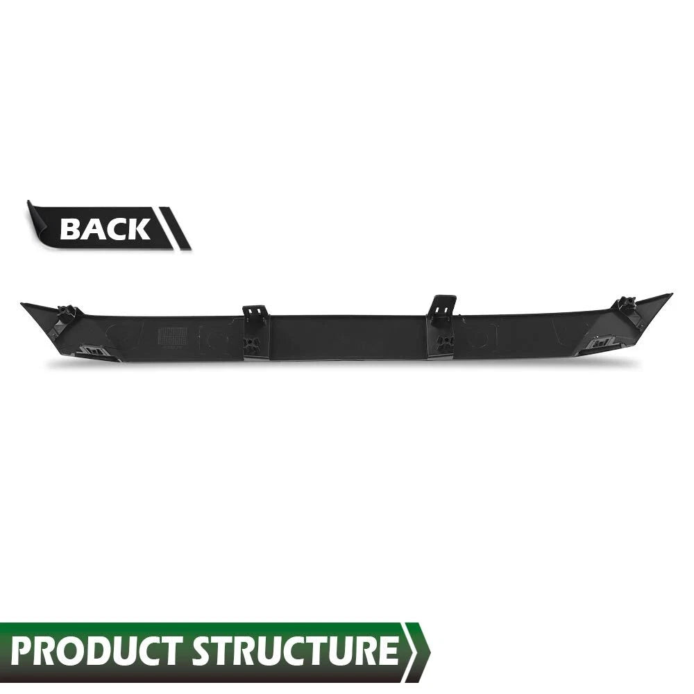 Front Bumper Upper Glossy Black Grille Trim For 2020-2022 Toyota Corolla SE XSE