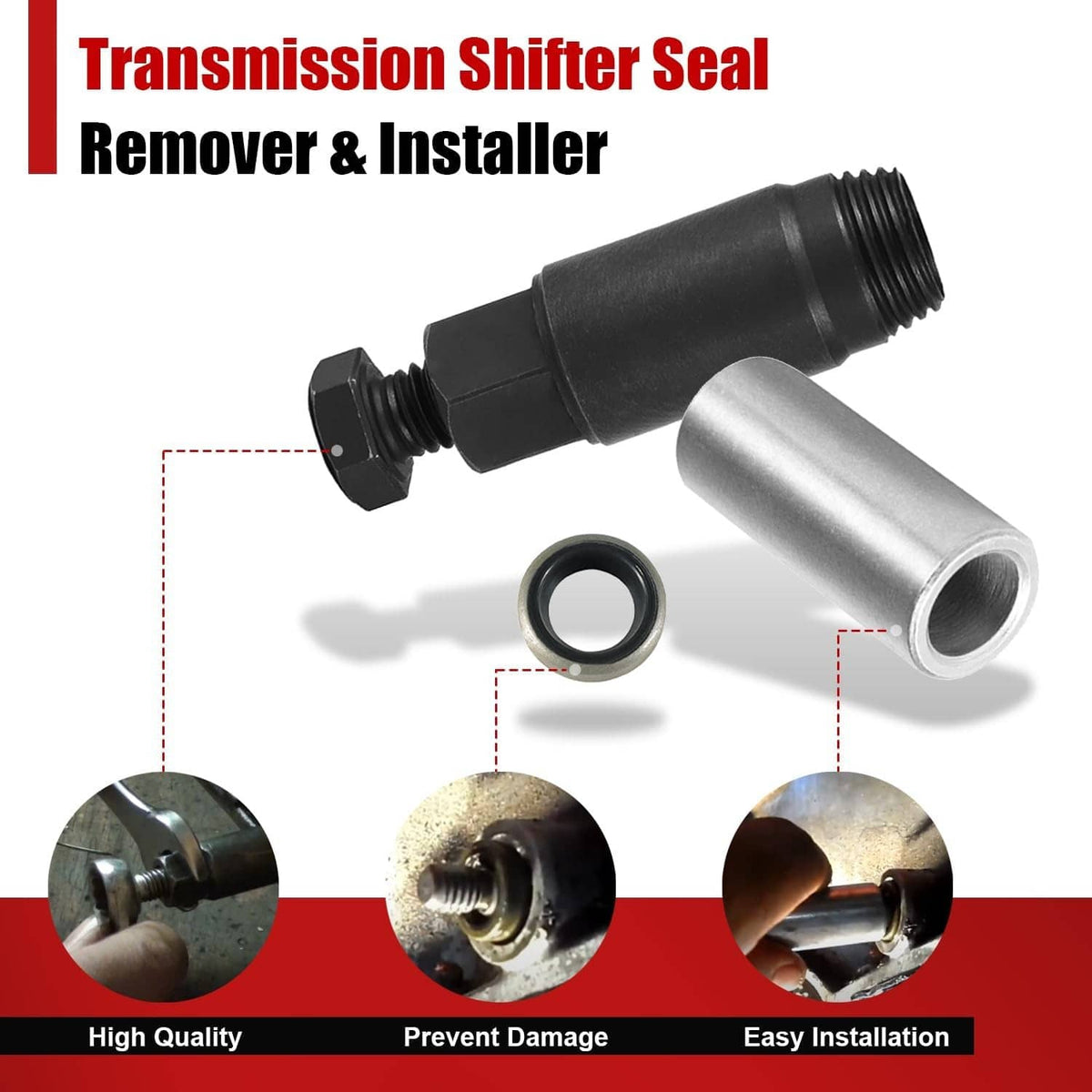 Solid Spare for GM Transmission Shifter Seal Remover Installer Seal Tool Turbo 350C 350 400