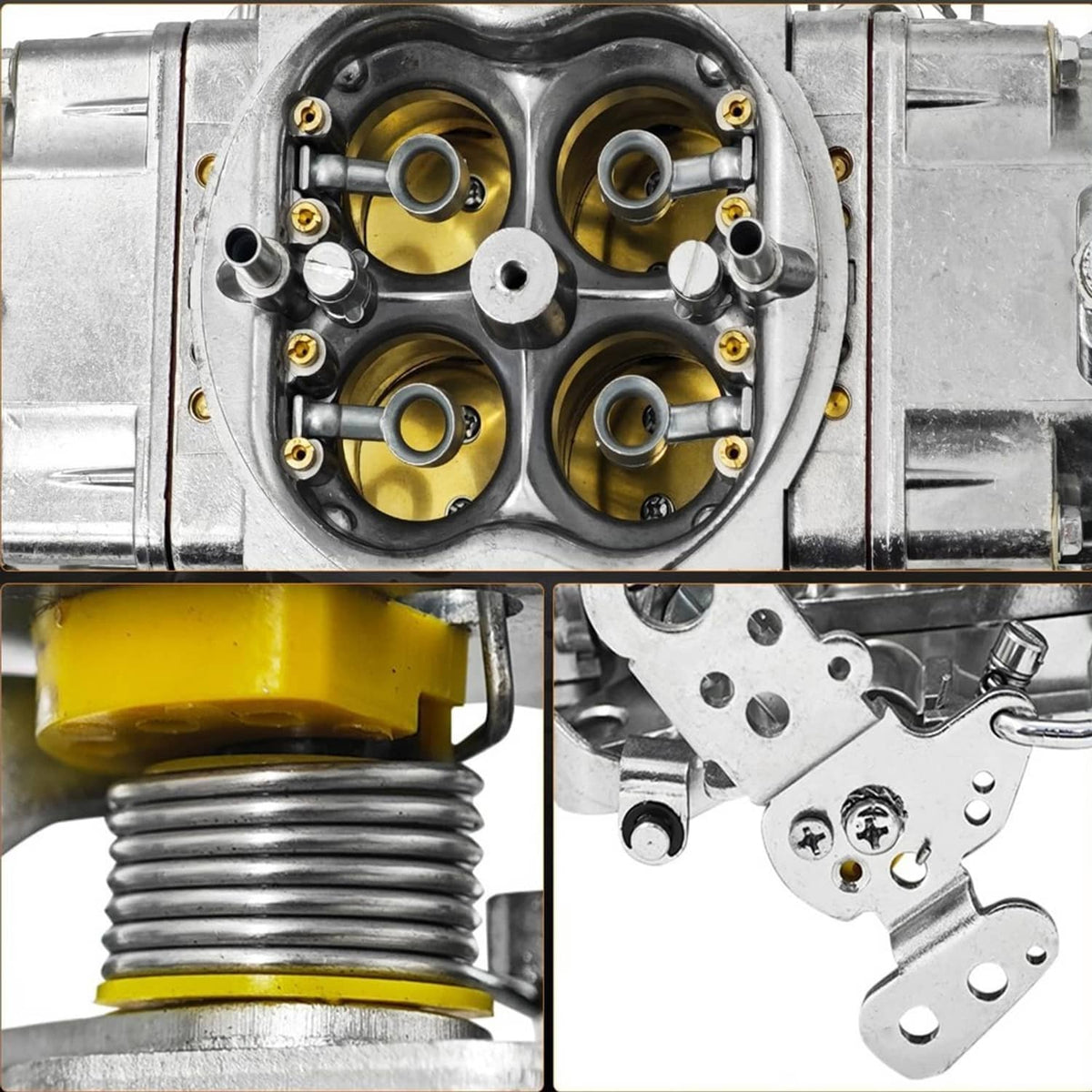 Solidspare 4 Barrel BR-67201 850CFM Carburetor Double Pumper Mechanical Performance Race