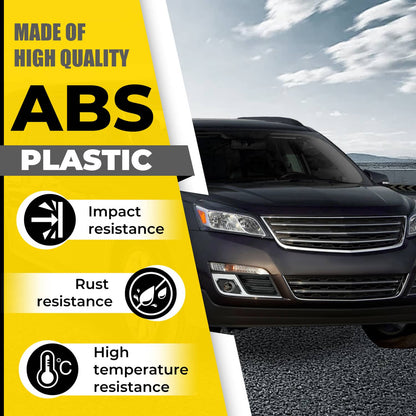 Solid Spare Fog Light Cover Bezel Trim Left & Right Black & Chrome For Chevy Traverse 13-17