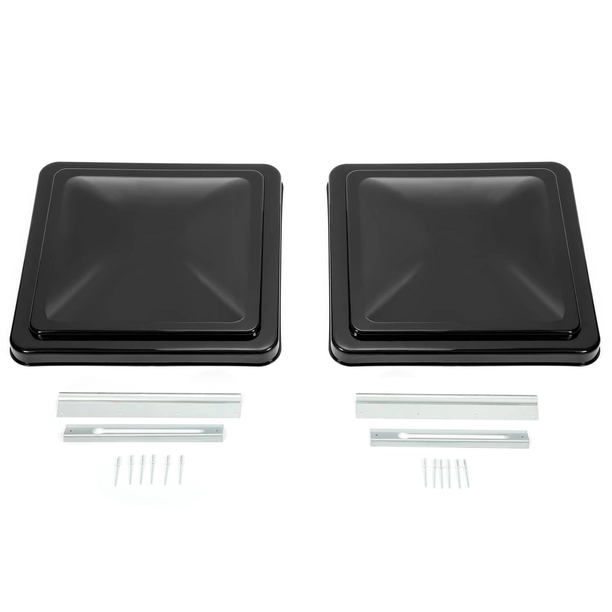 Solidspare (2) pcs 14"X14" RV Roof Black Vent Cover For Camper Trailer roof Vent Cover