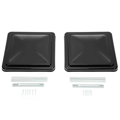 Solidspare (2) pcs 14"X14" RV Roof Black Vent Cover For Camper Trailer roof Vent Cover