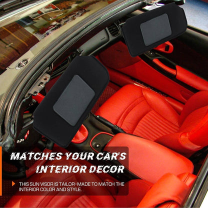 Solidspare New Updated Sun Visors Sun Shades W/Bright LED Light Set For 1997-04 Corvette C5