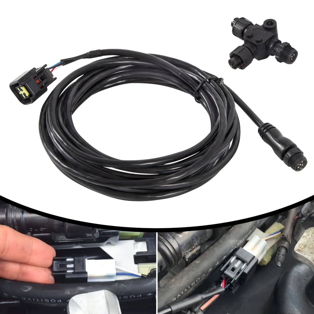Solidspare 000-0120-37 Engine Interface Cable NMEA 2000 & "T" For Yamaha Outboard 2006-2023