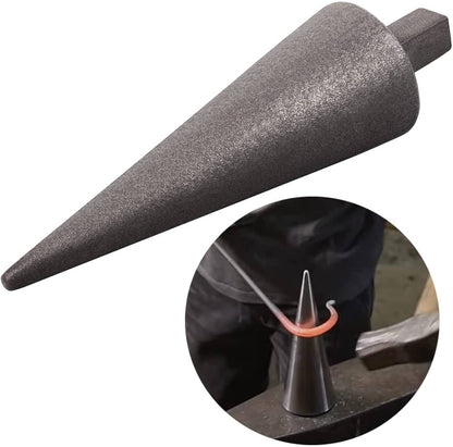 Solid Spare Vintage Blacksmith Anvil Mandrel Metal Forming Cone 1 inch Hardy Steel Anvil